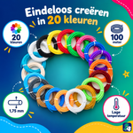 Eindeloos creëren in 20 kleuren PCL filament, 100 meter, 1,75 mm, lage temperatuur