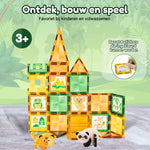 Ontdek bouw en speel met Magnetic Tiles Jungle van Fits4Kids vanaf 3 jaar
