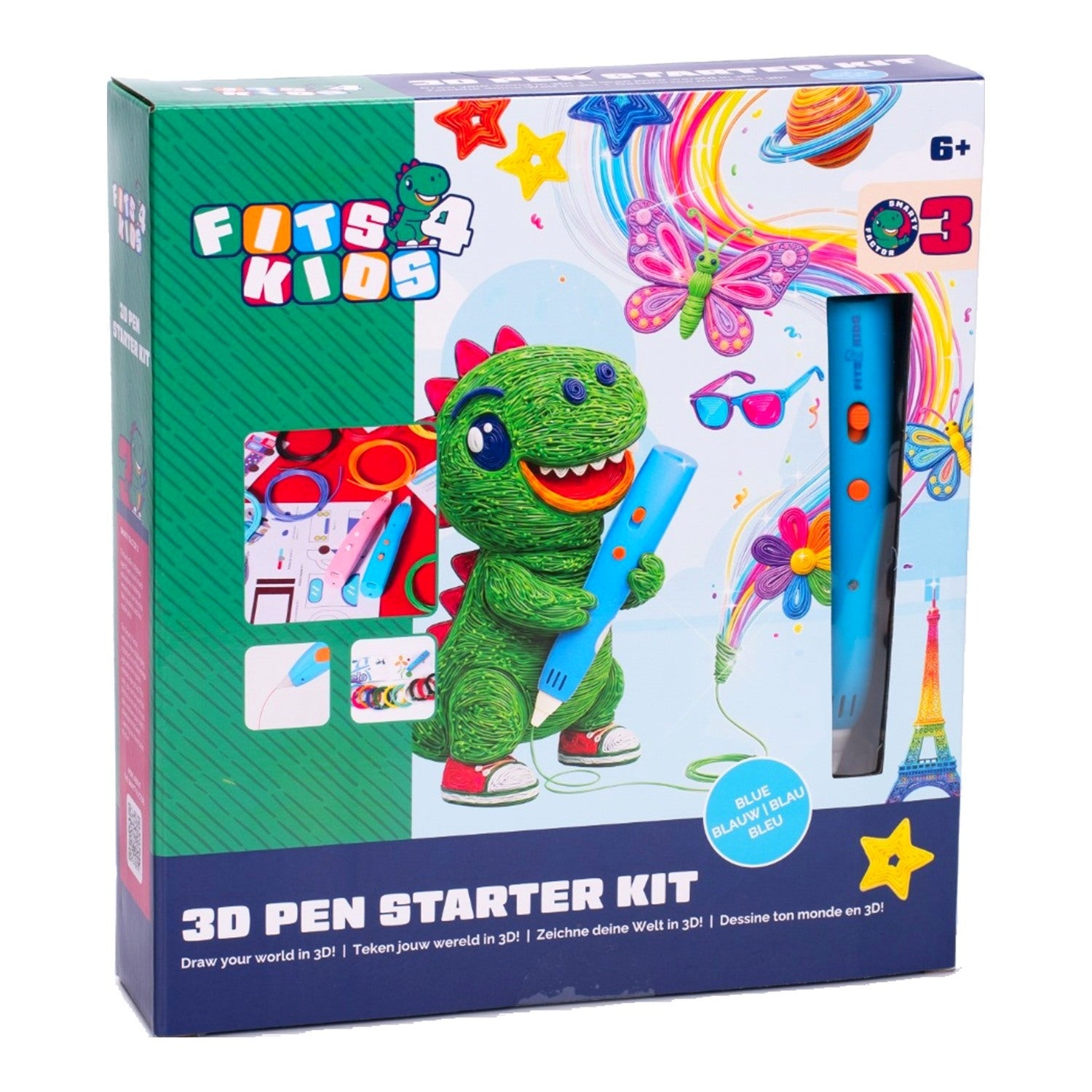 3D Pen Starterspakket Draadloos - Blauw