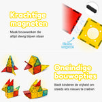 Krachtige magneten en oneindige bouwopties van Magnetic Tiles Construction Master van Fits4Kids