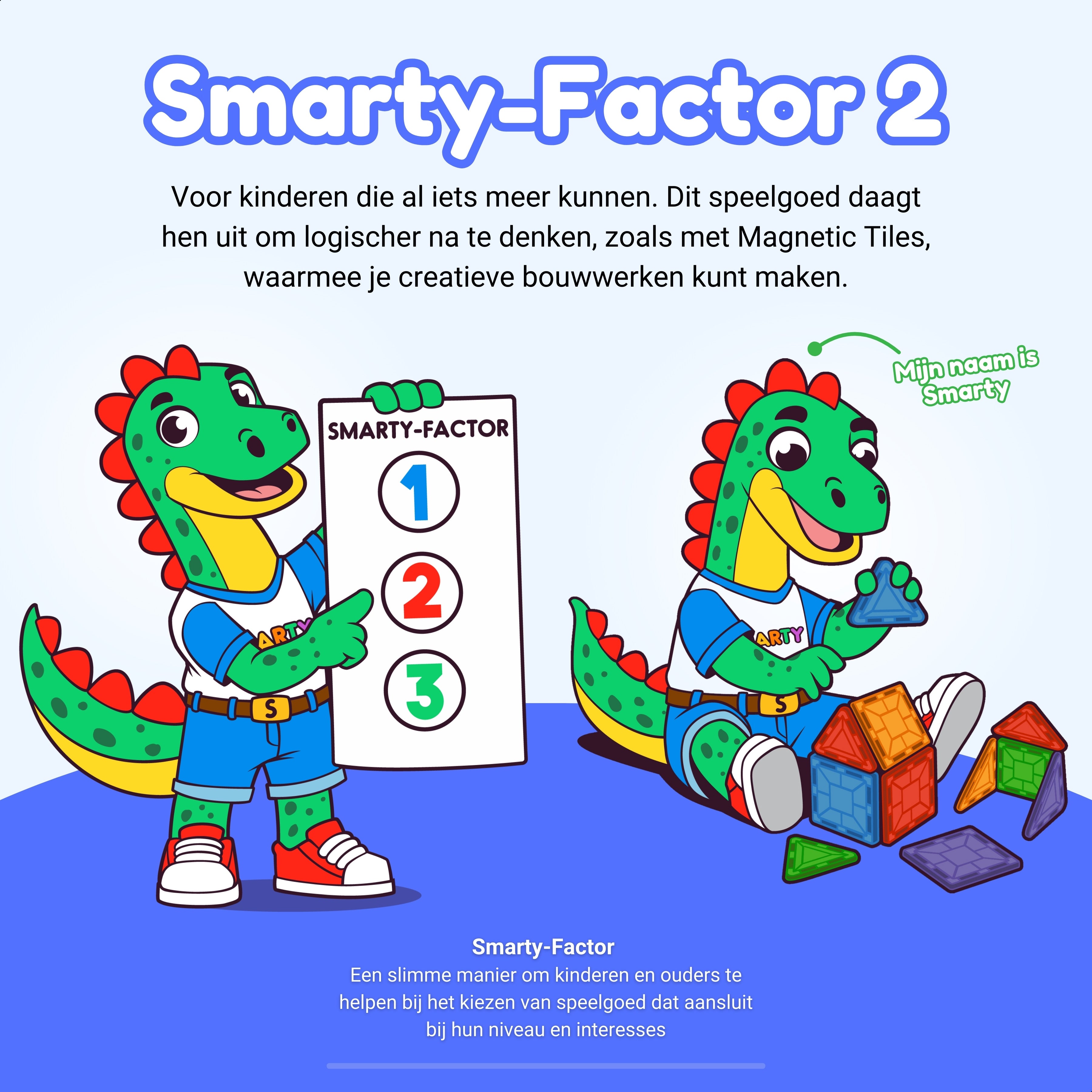 Magnetic Tiles Frozen Construction van Fits4Kids met Smarty Factor 2 gemiddelde moeilijkheidsgraad
