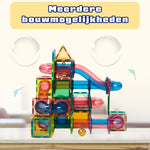 Meerdere bouwmogelijkheden met Magnetic Tiles Marble Run van Fits4Kids
