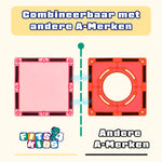 Magnetic Tiles Marble Run van Fits4Kids combineerbaar met andere A-merken