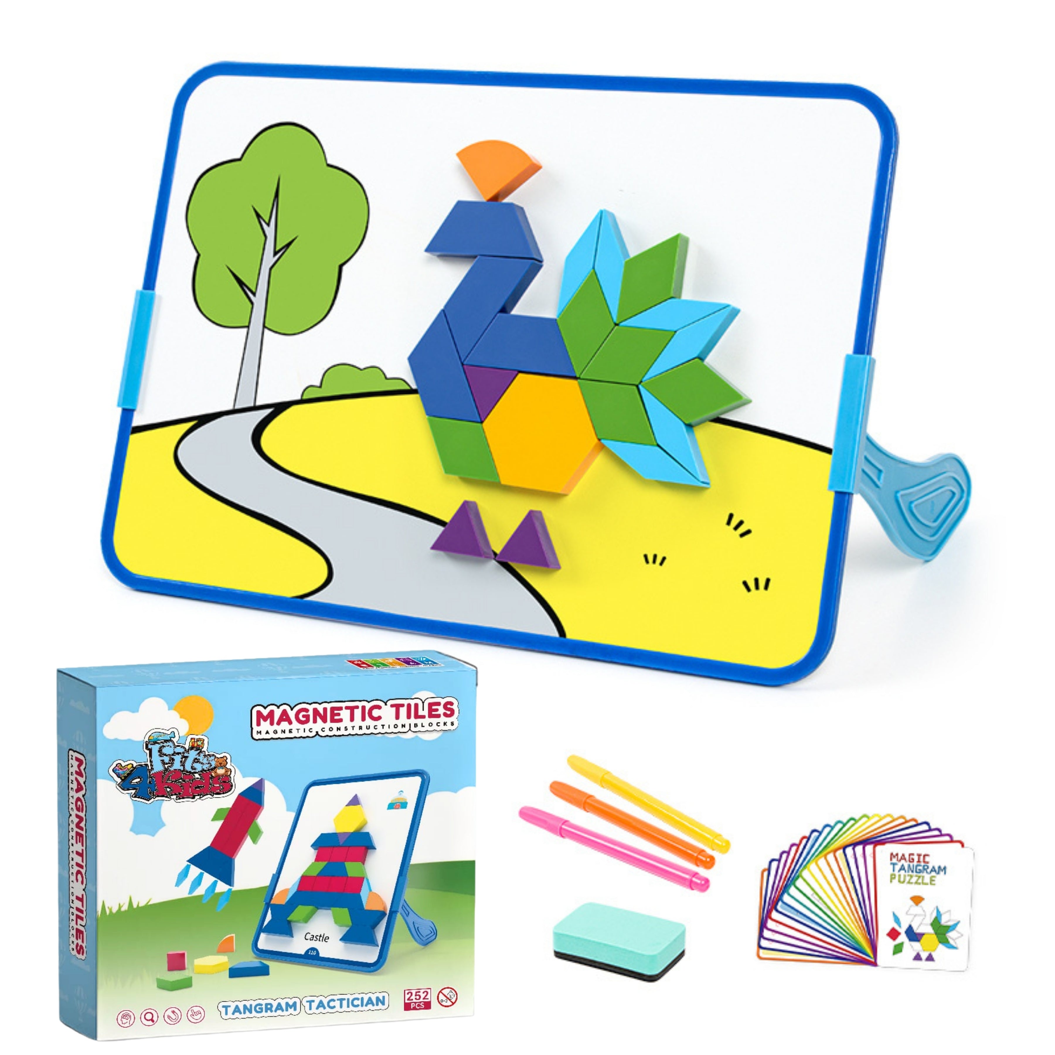 Verpakking van de Tangram Tactician van Fits4Kids voor kinderen